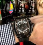 Fake Hublot Geneve Big Bang Black Unico Sapphire VK Chronograph Watch